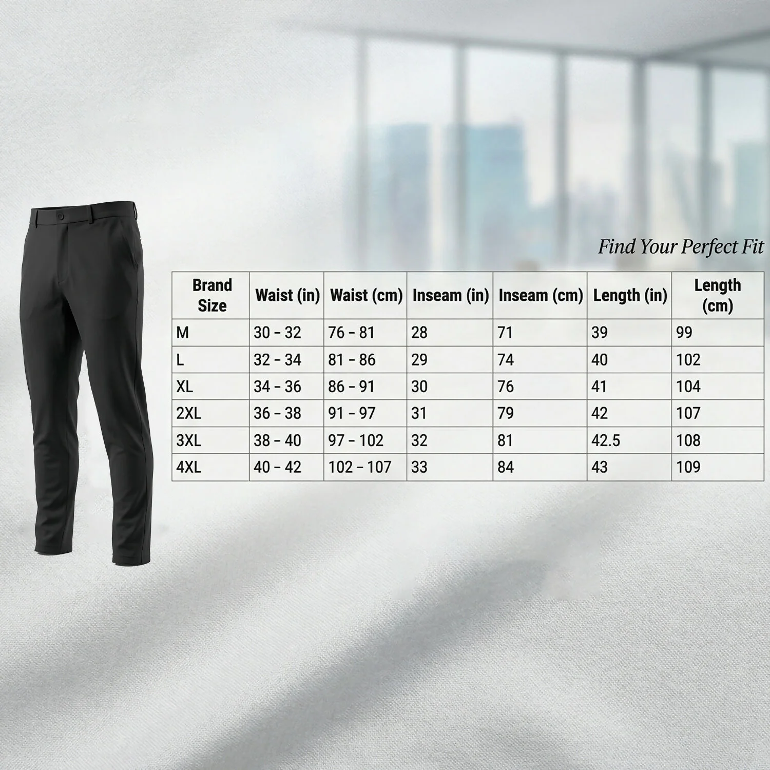 Men’s Premium Slim Fit Stretchable Formal & Casual Pants - Image 7