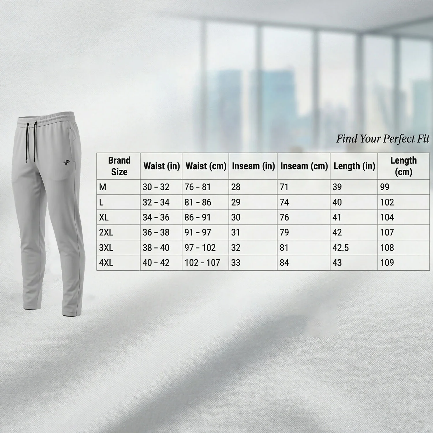 Men’s Premium Sports Track Pants with Side Chain Zip Pocket - Image 8