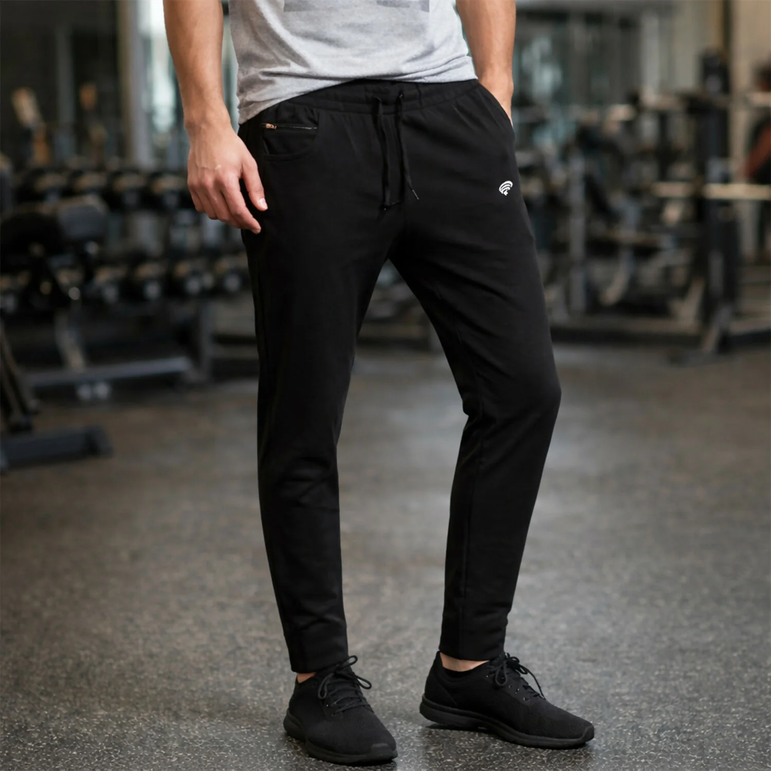 Men’s Slim Fit Stretchable Track Pants with Drawstring & Pocket Lower - Image 2