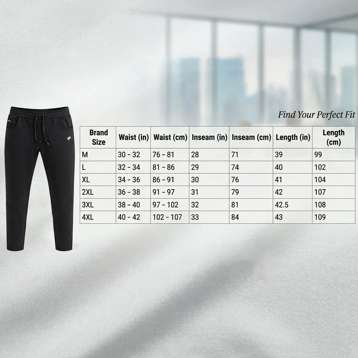 Men’s Slim Fit Stretchable Track Pants with Drawstring & Pocket Lower - Image 6