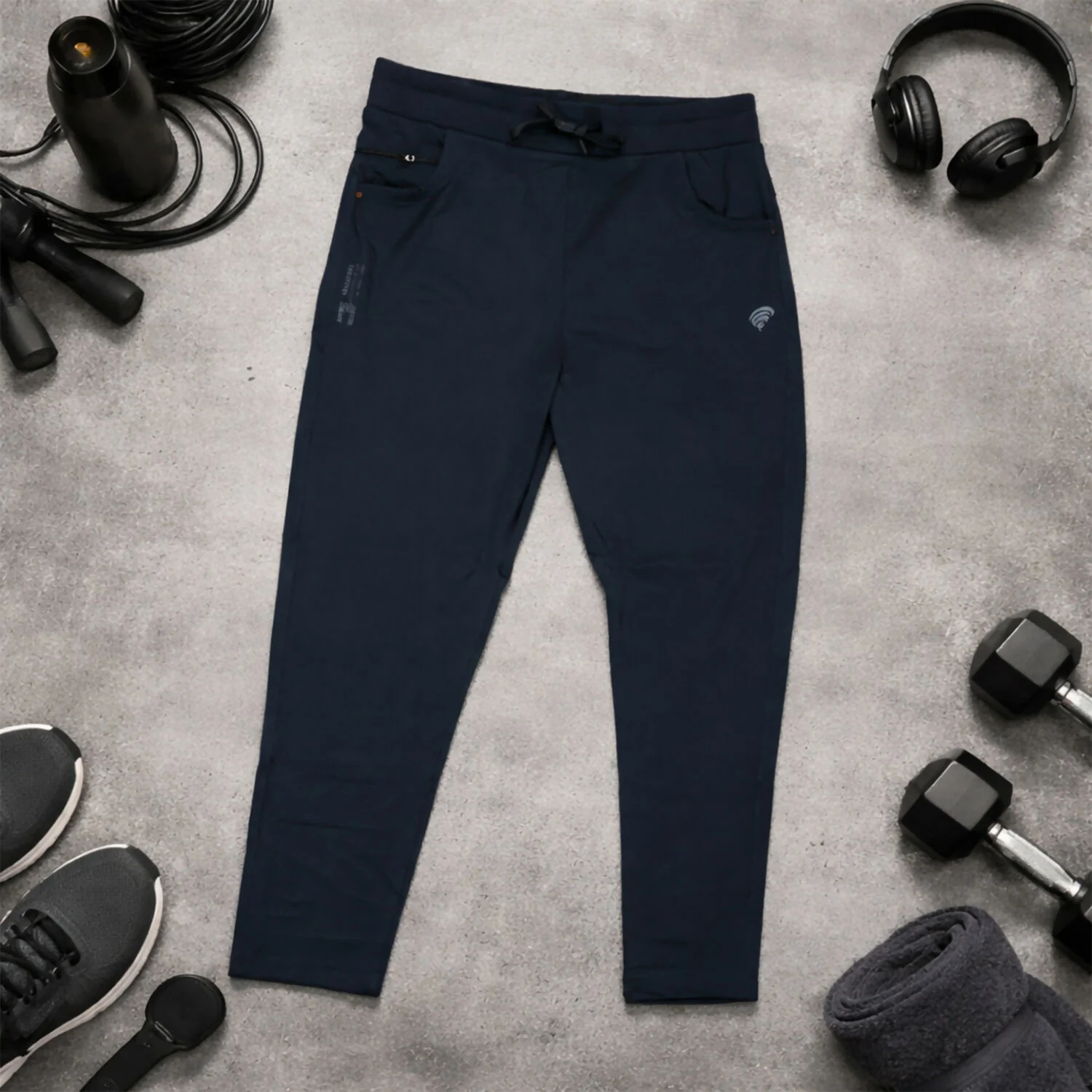 Men’s Slim Fit Stretchable Track Pants with Drawstring Waist Casual Lower - Image 4
