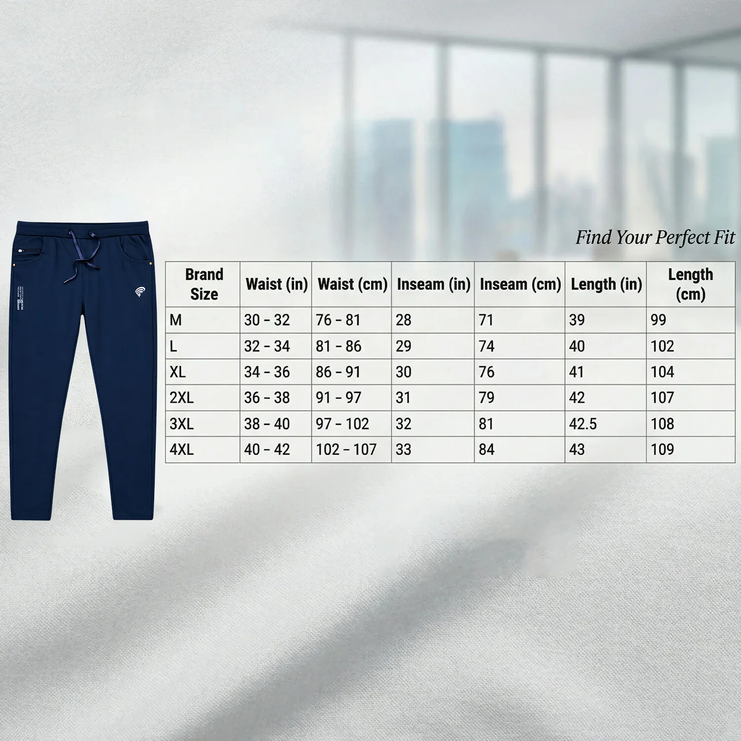 Men’s Slim Fit Stretchable Track Pants with Drawstring Waist Casual Lower - Image 6