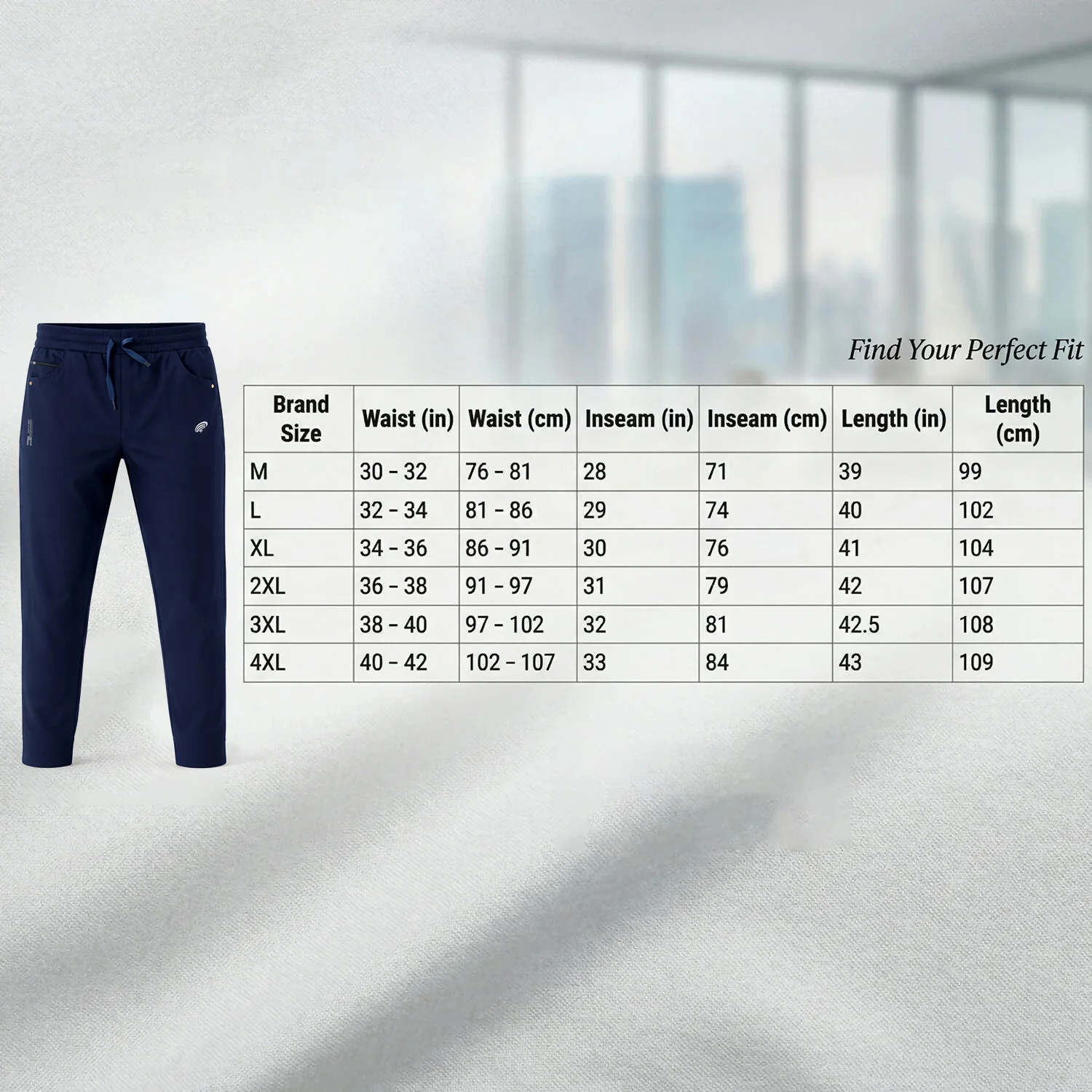 Men’s Stretchable Track Pants with Drawstring Waist & Zipper Pocket Lower - Image 6