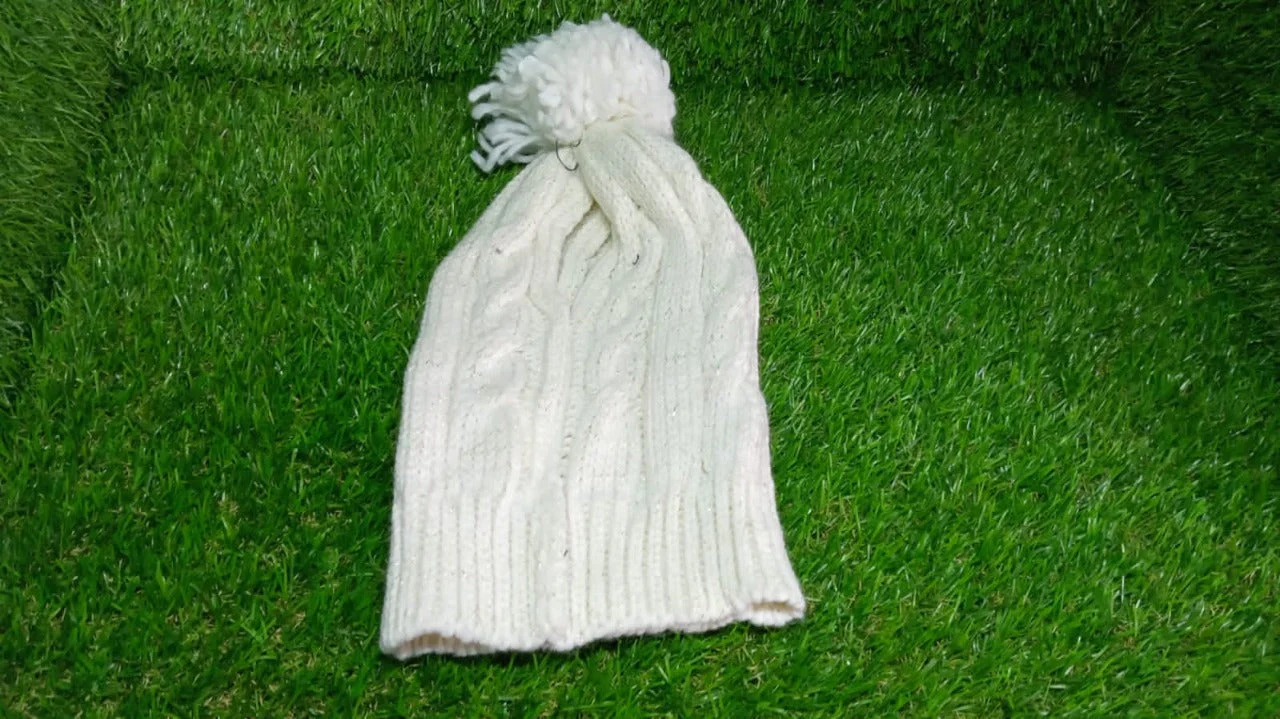 Men's and Women's Skull Slouchy Winter Woolen Knitted Black Inside Fur Beanie Cap. FB - Image 7