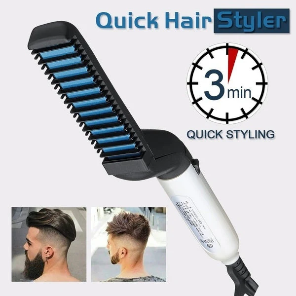 Men's Beard and Hair Curling Straightener (Modelling Comb), Hair accessories - Image 8