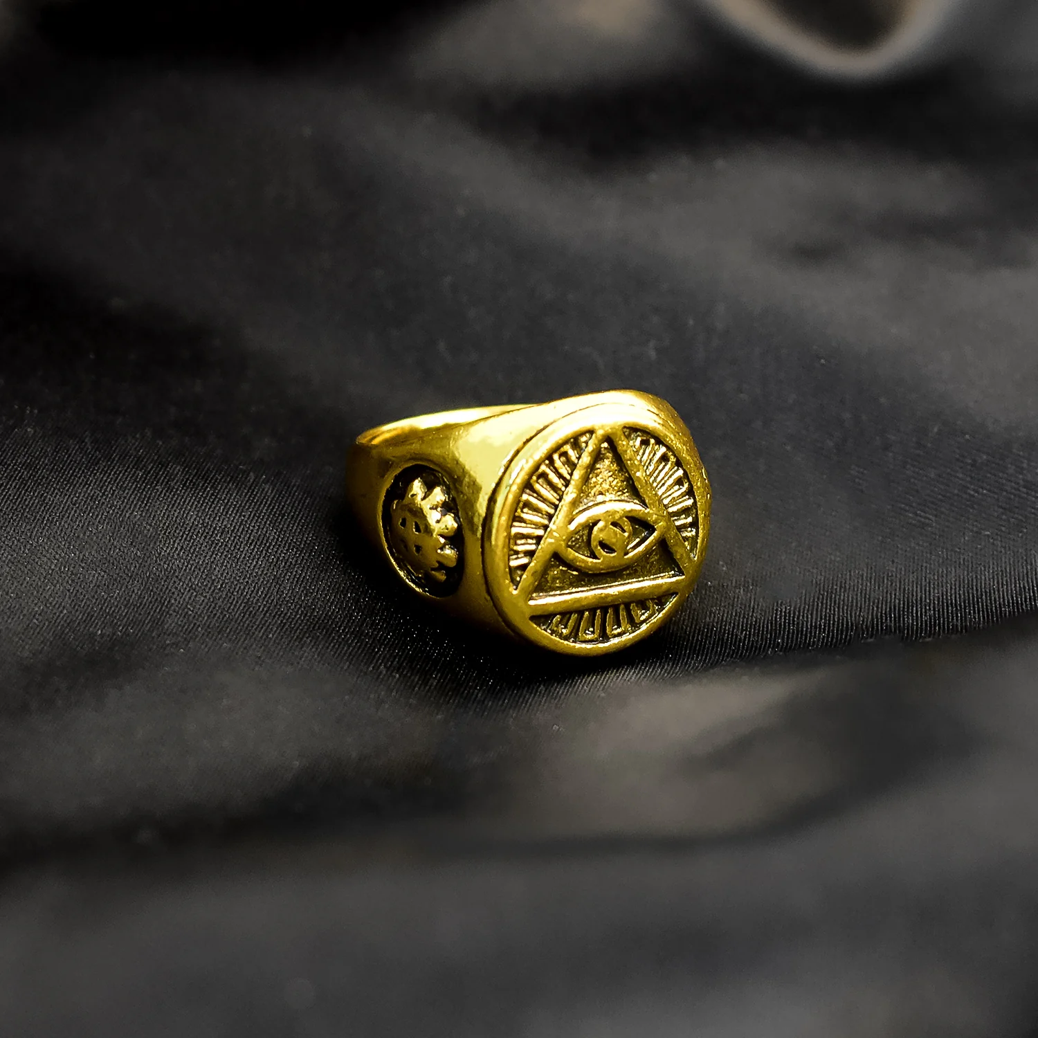 Men's Masonic Eye Ring – Stainless Steel Punk Hip Hop Style - Image 3