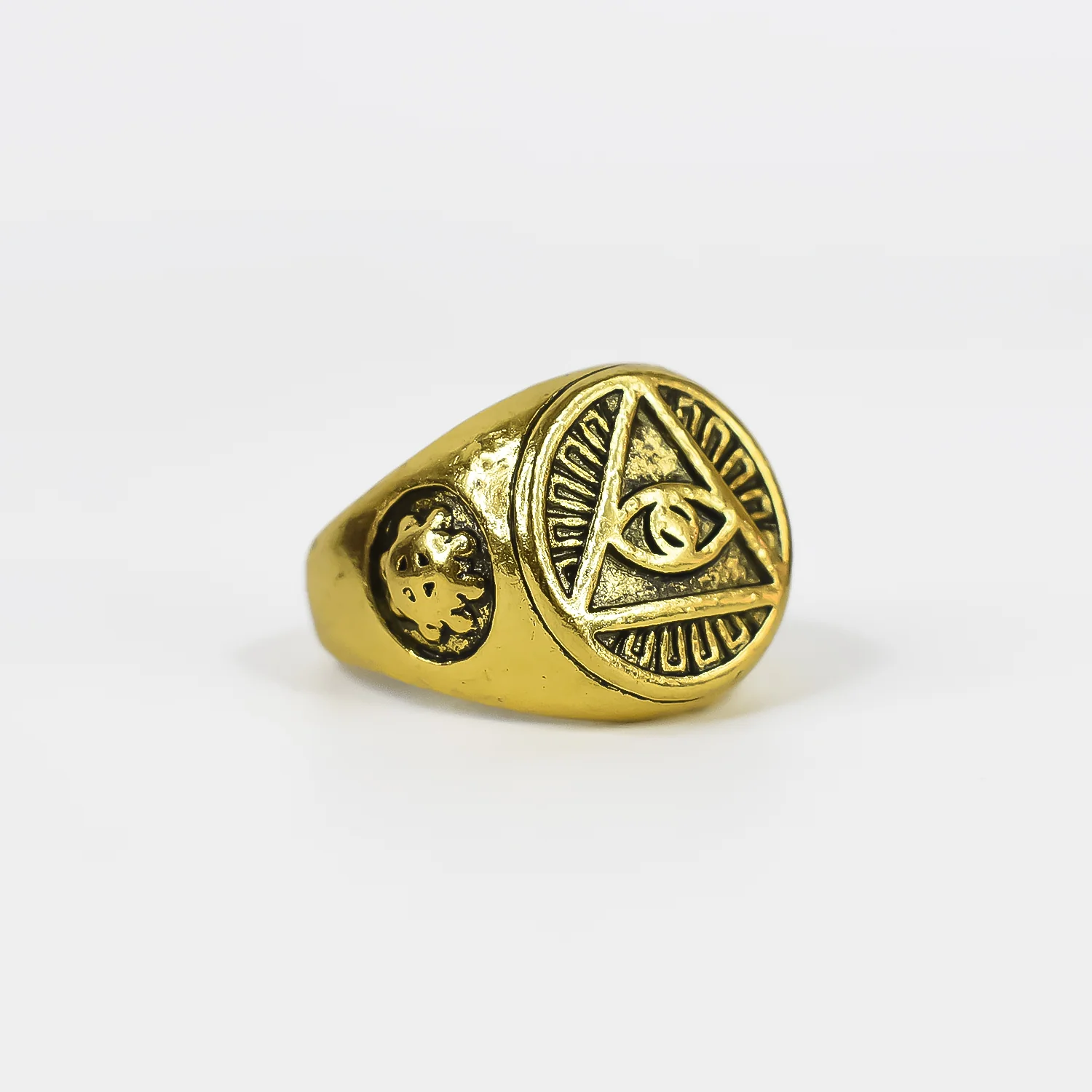 Men's Masonic Eye Ring – Stainless Steel Punk Hip Hop Style - Image 5