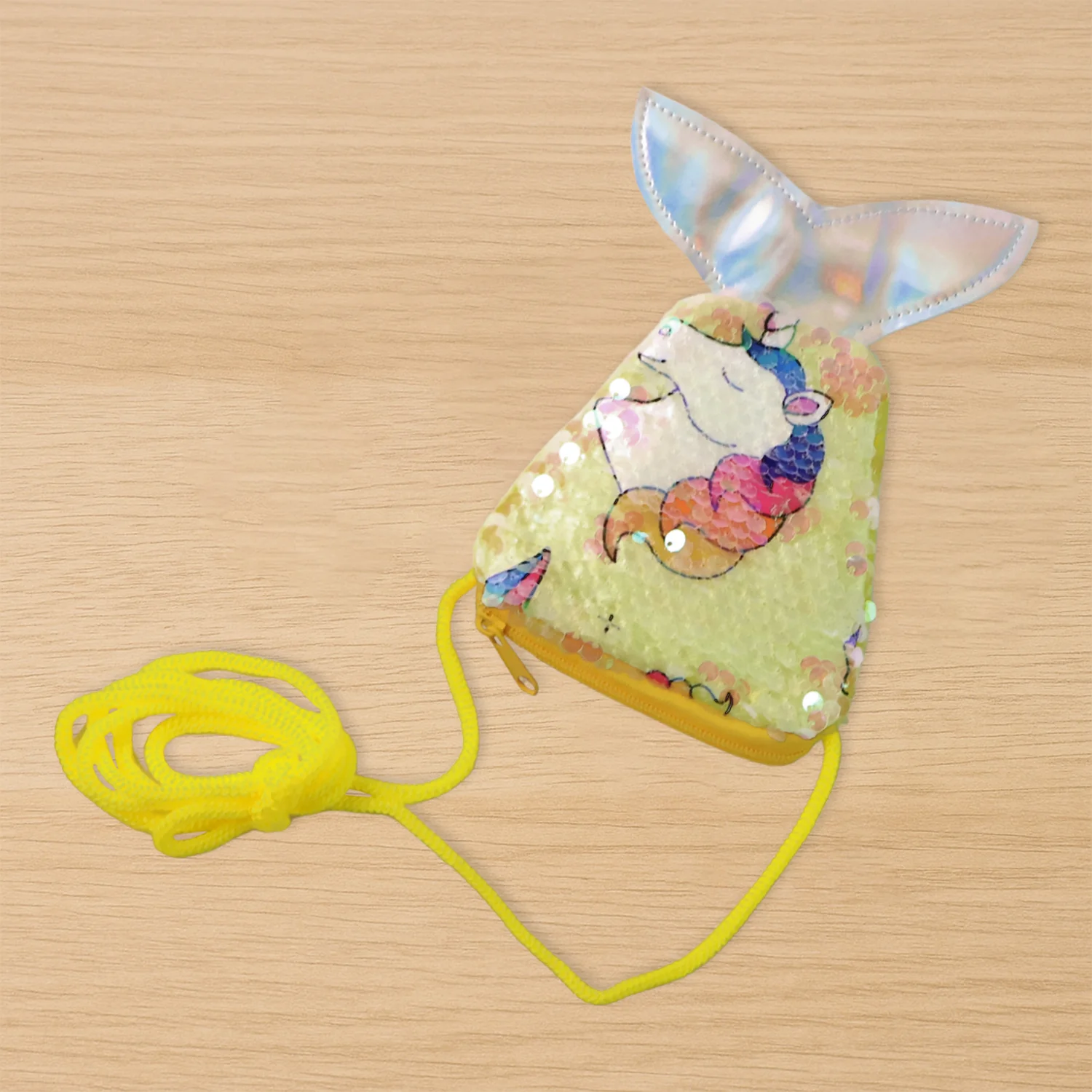 Mermaid Tail Shaped Kids Sling Bag - (1 Pc) - Image 3