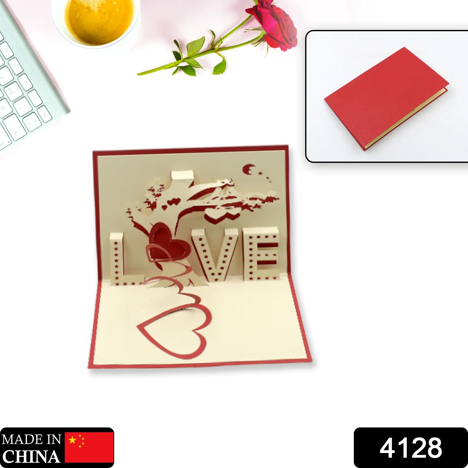 3D Paper Wish Card High Quality Greeting Card for Birthday Valentine Christmas 1 Pc - Image 2