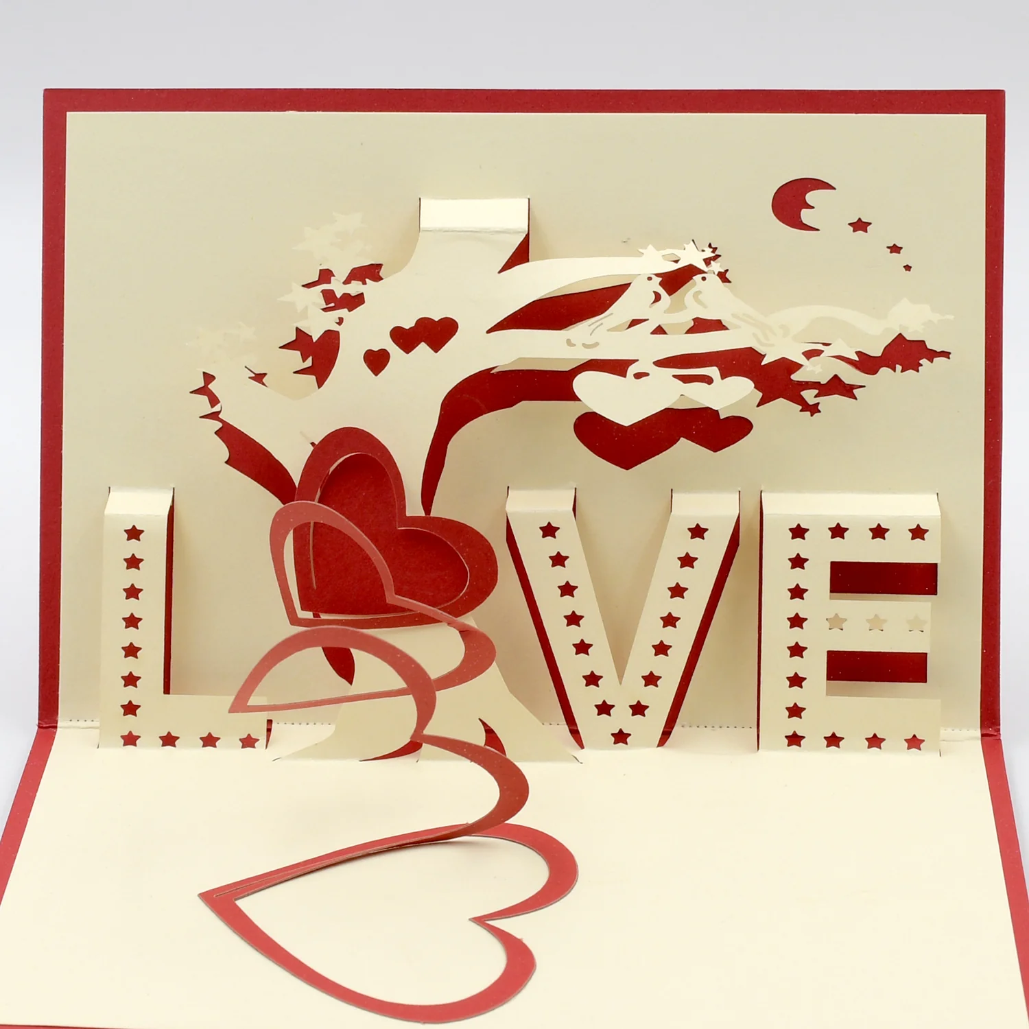 3D Paper Wish Card High Quality Greeting Card for Birthday Valentine Christmas 1 Pc - Image 3