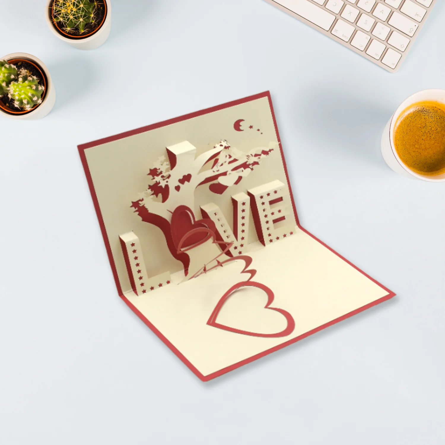 3D Paper Wish Card High Quality Greeting Card for Birthday Valentine Christmas 1 Pc - Image 4