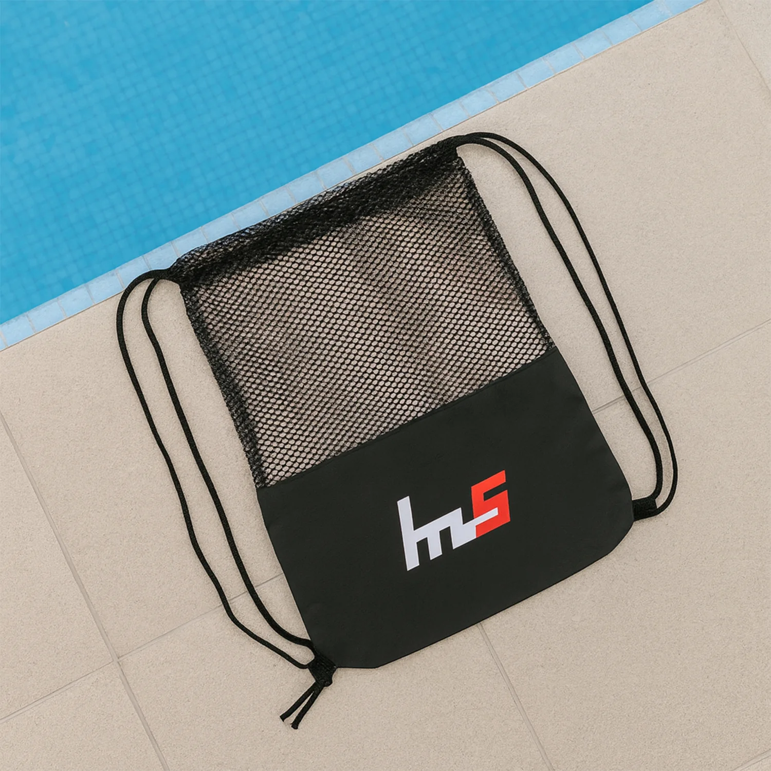 Mesh Drawstring Gym Sack – Breathable Sports Backpack (1 Pc) - Image 3