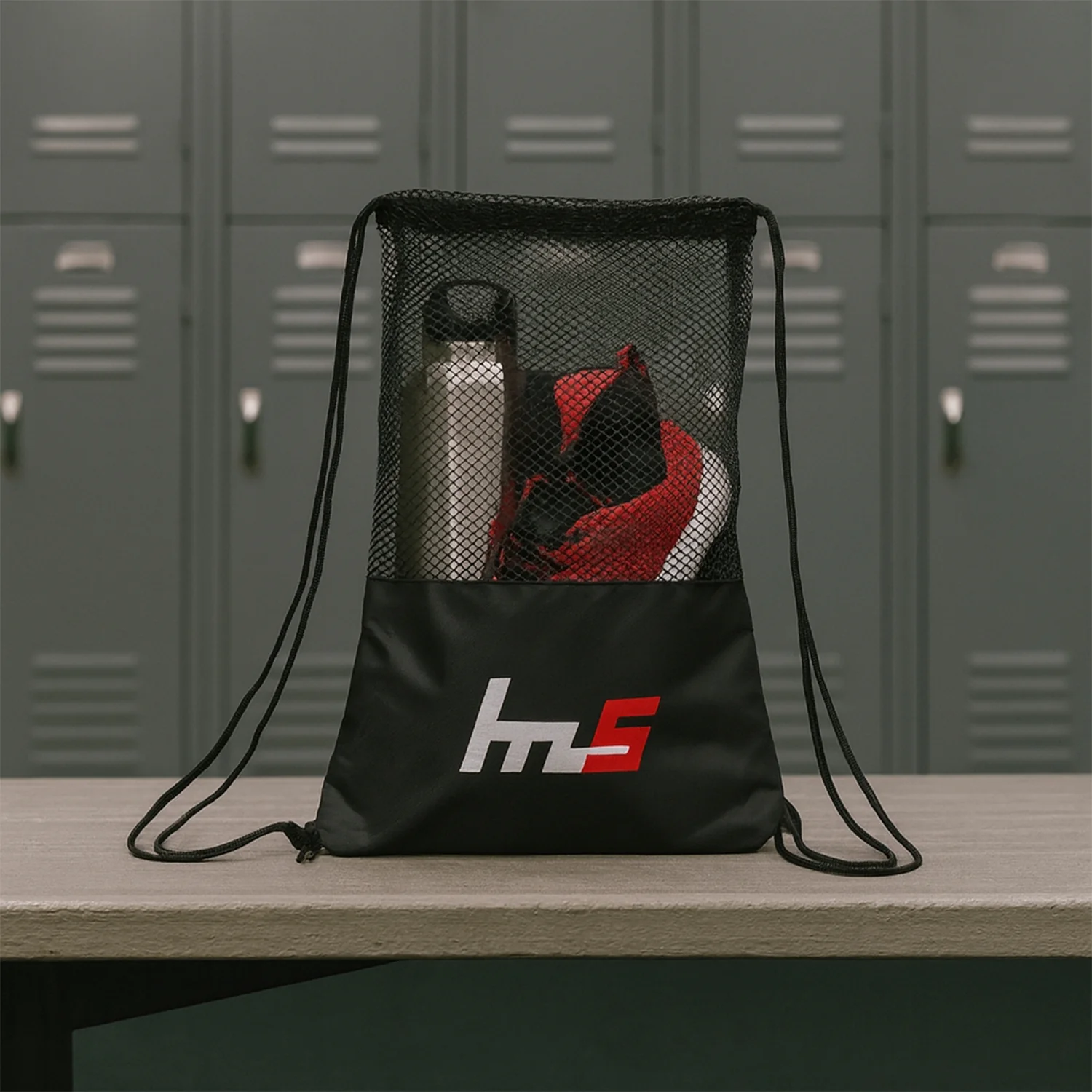 Mesh Drawstring Gym Sack – Breathable Sports Backpack (1 Pc) - Image 6
