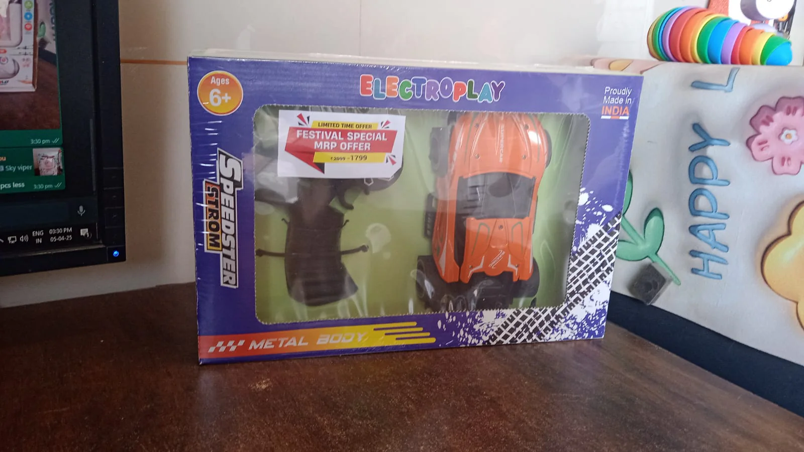 Electroplay Metal Body High-Speed RC Supercar with Remote Control Racing Car - Image 10