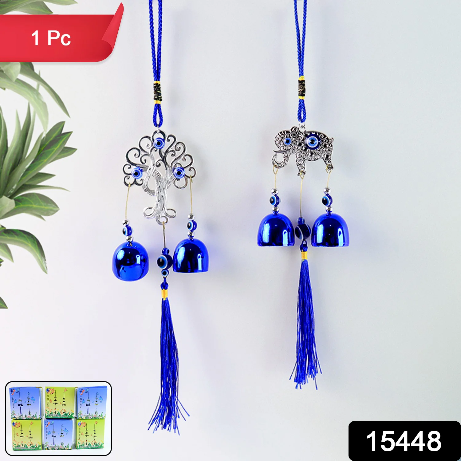 Metal Evil Eye Wind Chime Bells (Mix Design / 1 Pc) - Image 2