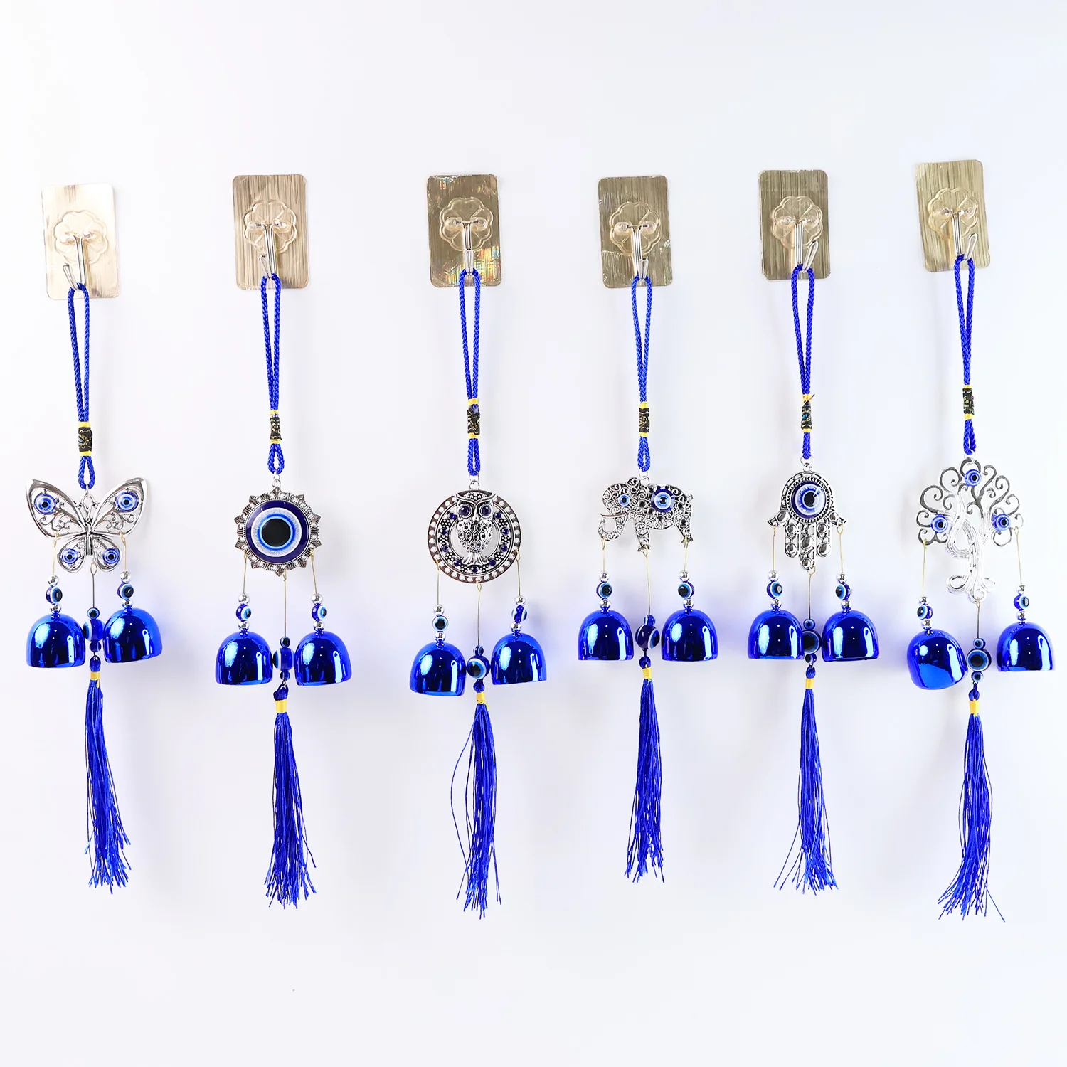 Metal Evil Eye Wind Chime Bells (Mix Design / 1 Pc) - Image 3