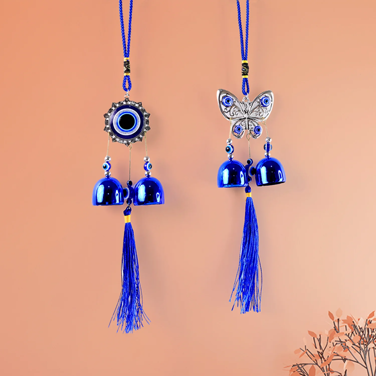 Metal Evil Eye Wind Chime Bells (Mix Design / 1 Pc) - Image 6