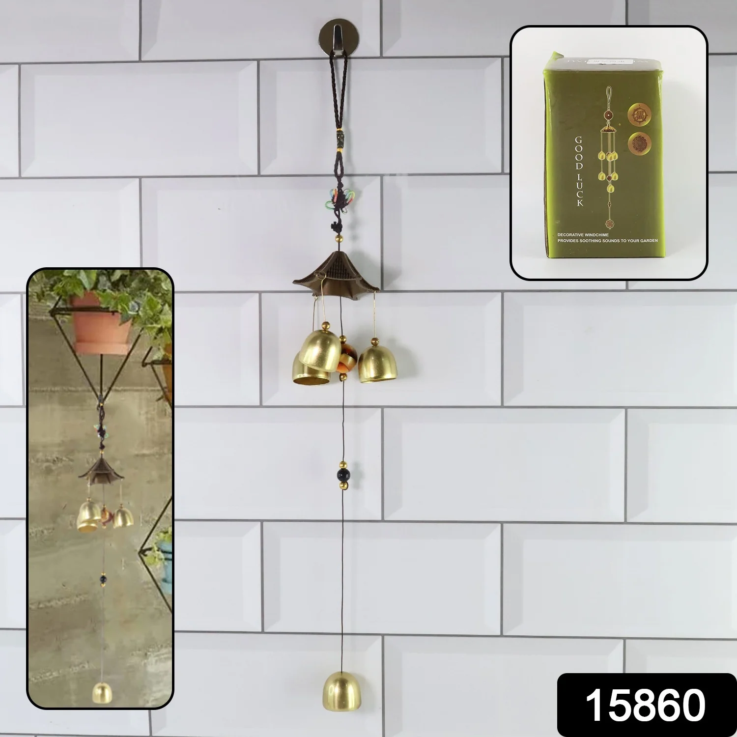 Metal Feng Shui Wind Chime Bell - (1 Pc) - Image 2