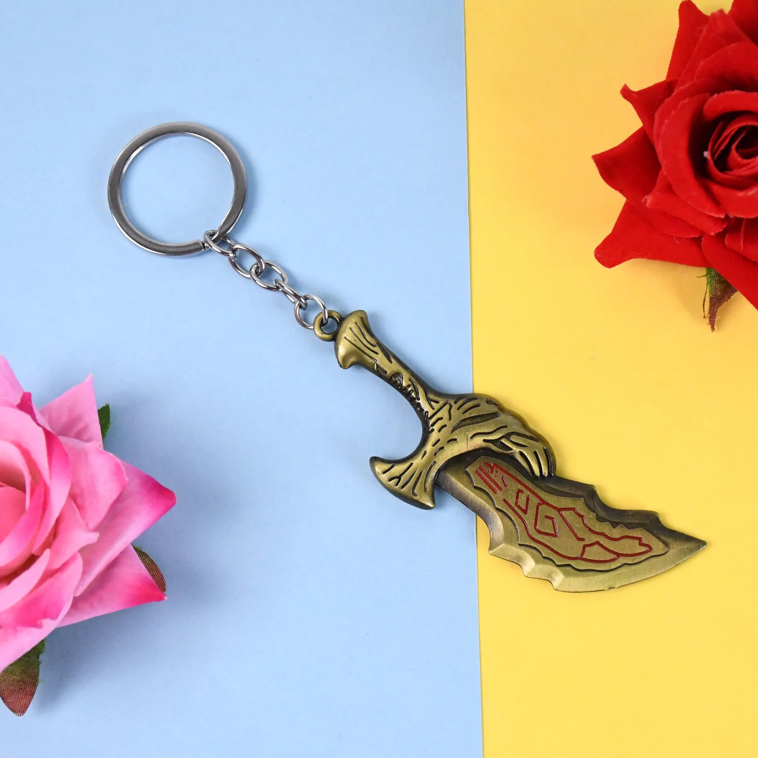 Metal God of War Keychain (1 Pc) - Image 3