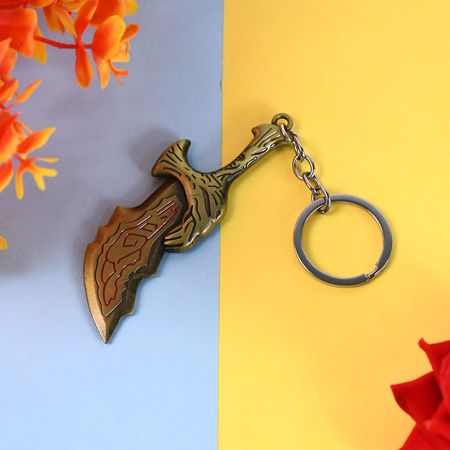 Metal God of War Keychain (1 Pc) - Image 5