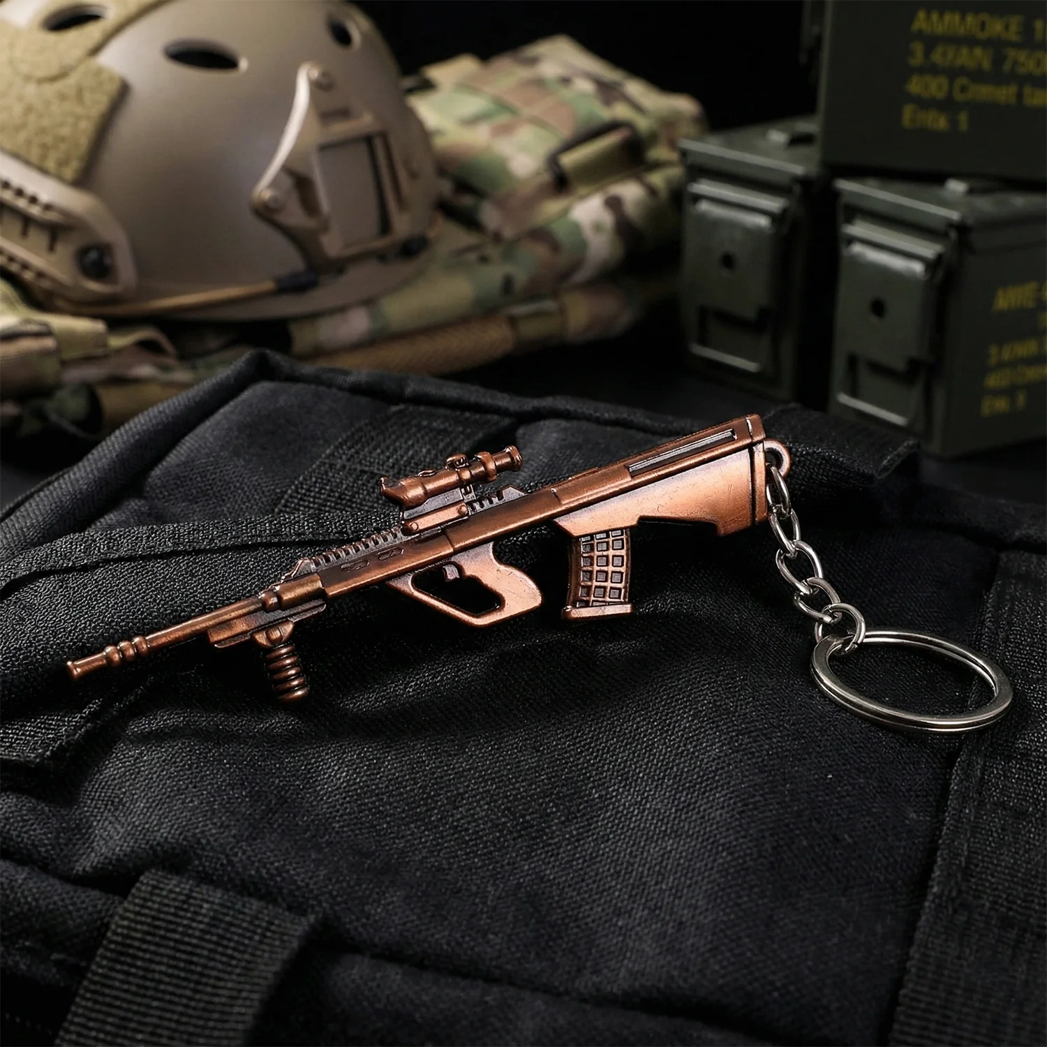 Metal Gun Shape Keychain (1 Pc) - Image 3