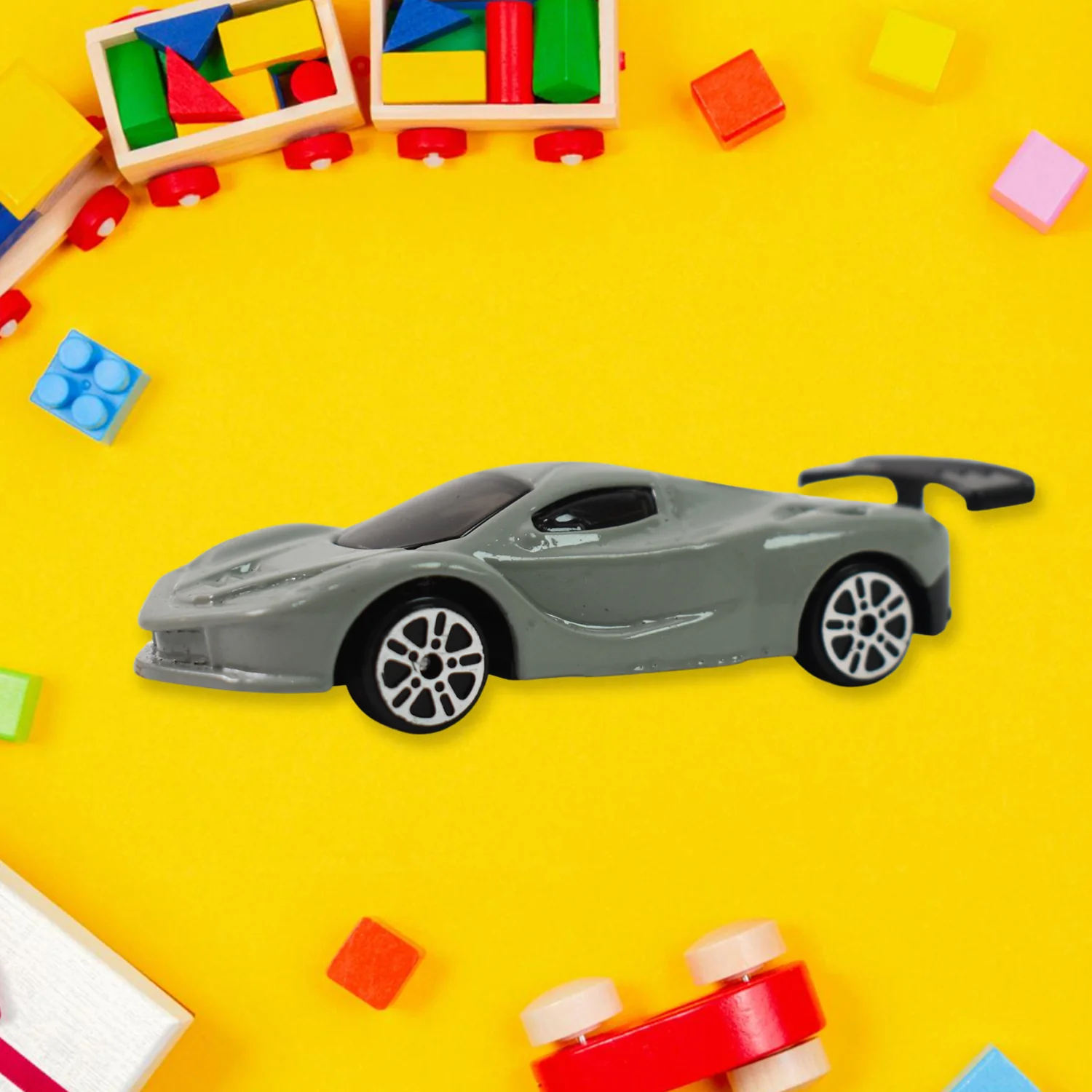 Metal Mini Car Toy, Free Wheel Toy Vehicle (Multicolor / 1 Pc) - Image 5