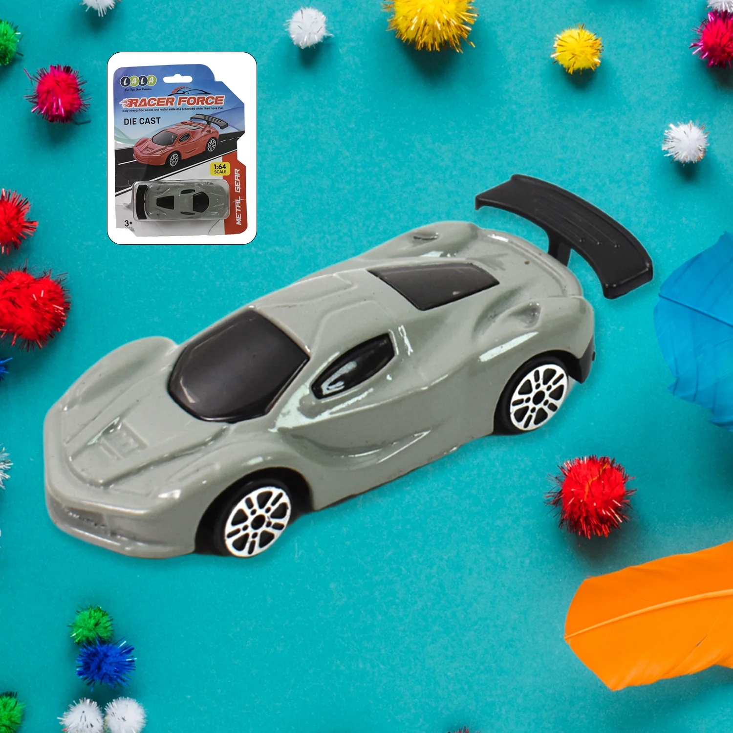 Metal Mini Car Toy, Free Wheel Toy Vehicle (Multicolor / 1 Pc) - Image 6