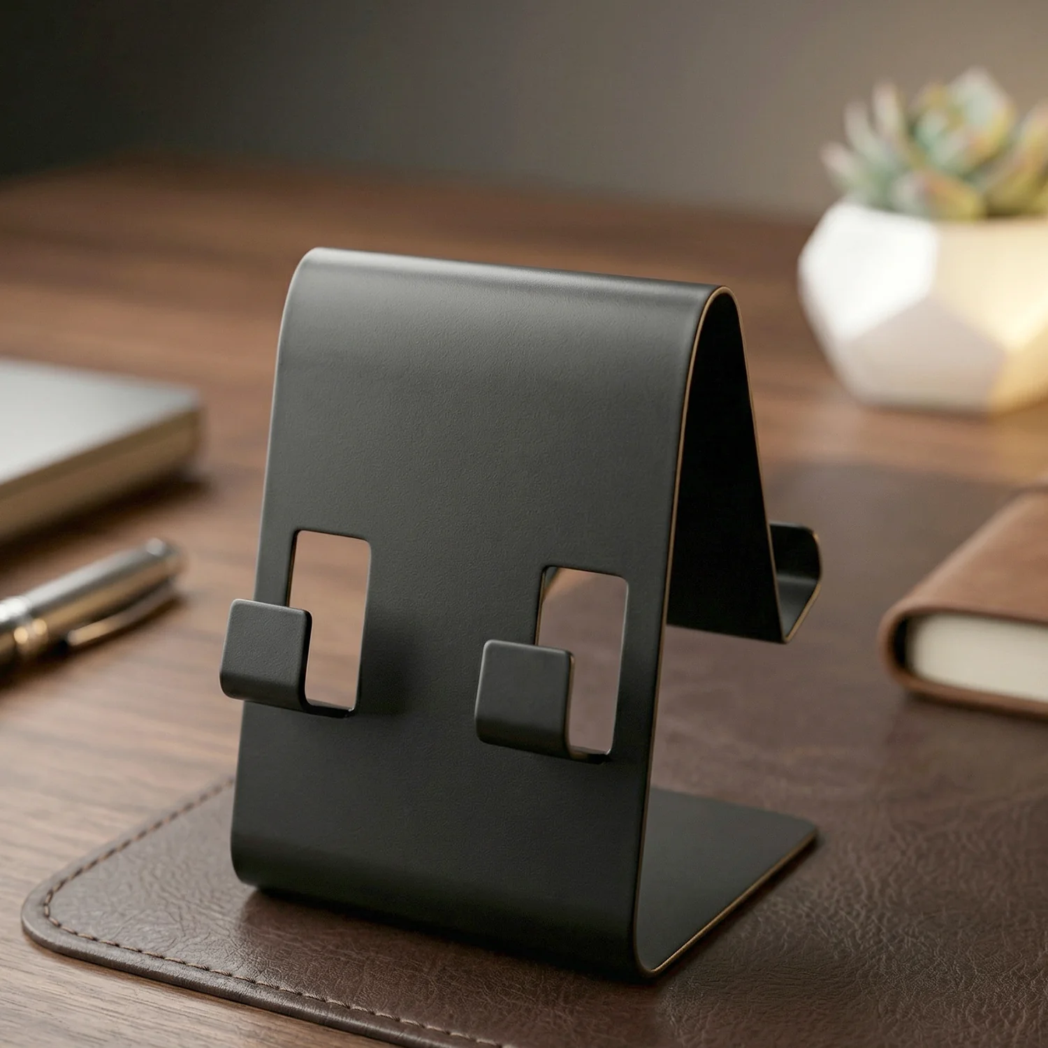 Metal Mobile Phone & Tablet Stand (1 Pc, Black Color) - Image 8