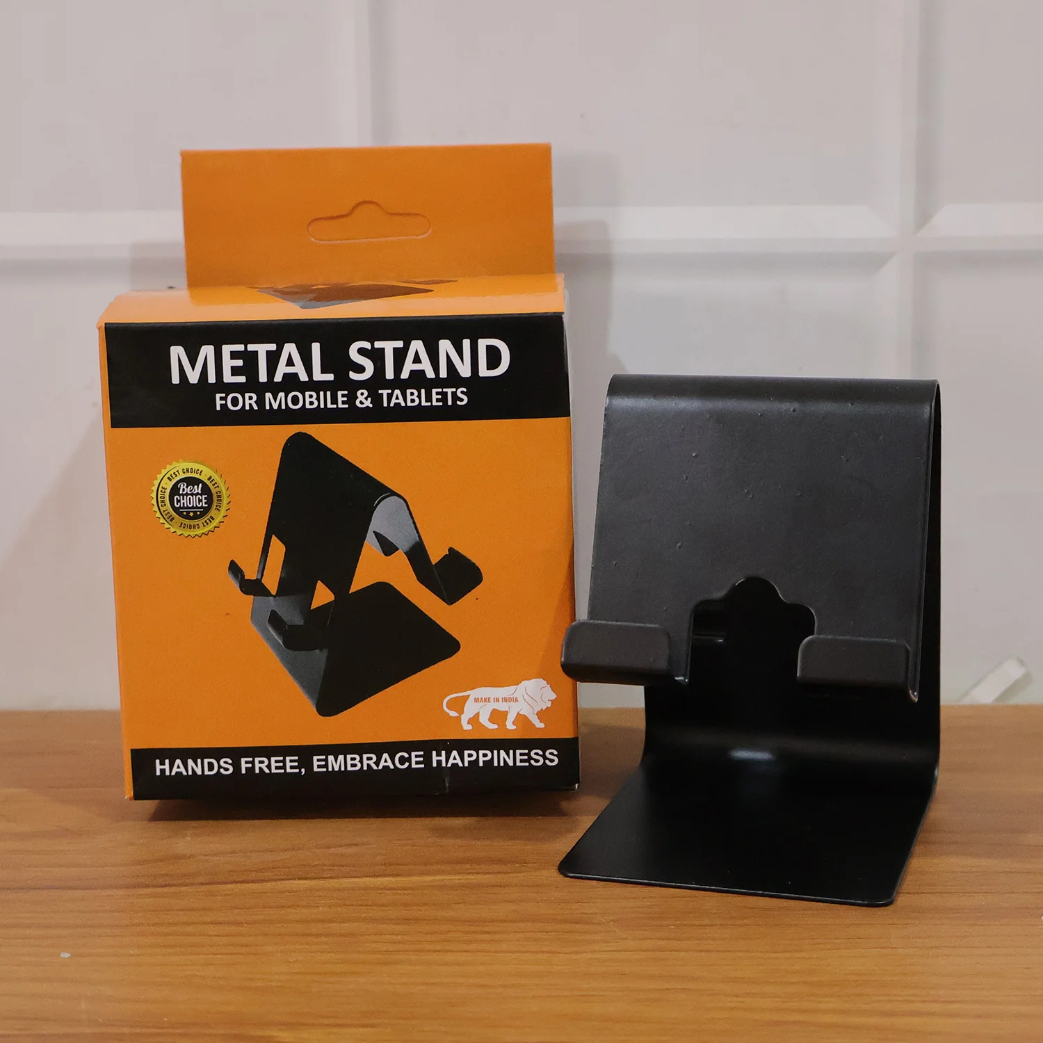 Metal Mobile Phone & Tablet Stand (1 Pc, Black Color) - Image 9