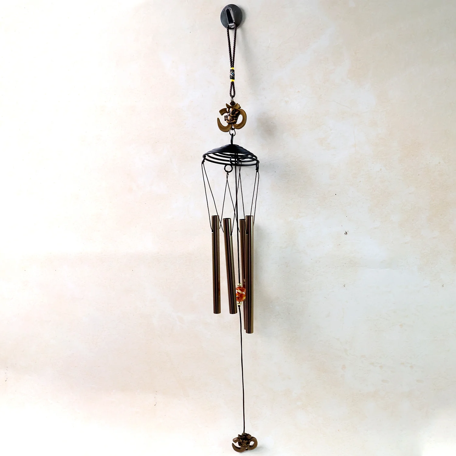 Metal Wind Chime with Om Symbol (1 Pc) - Image 3