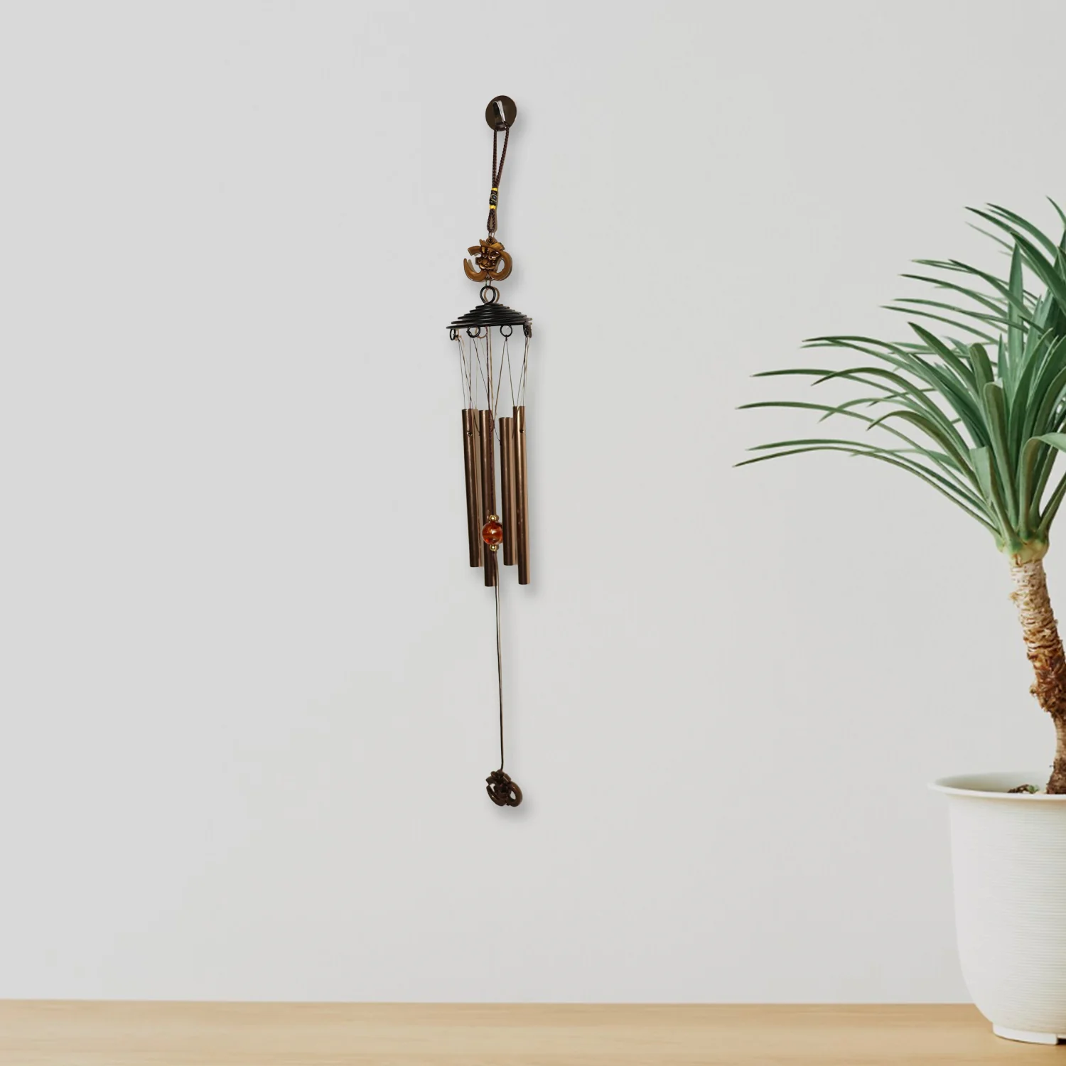 Metal Wind Chime with Om Symbol (1 Pc) - Image 6