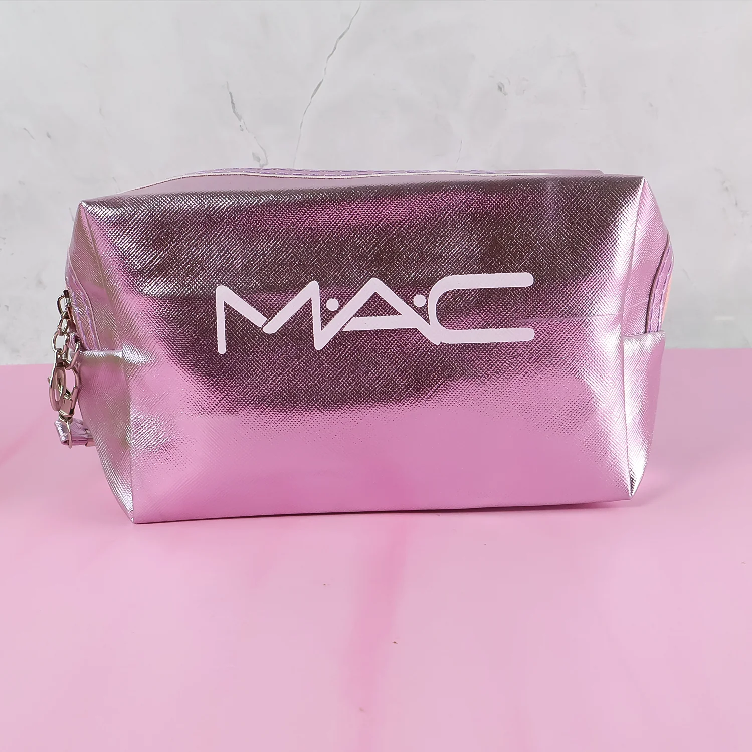 Metallic Travel Makeup Pouch - (1 Pc / Mix Design) - Image 3