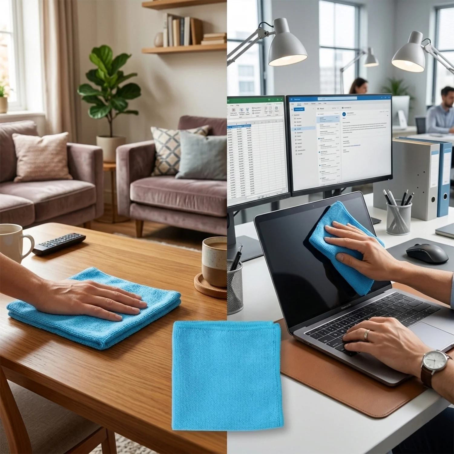 Microfiber Cleaning Cloth (4 Pc Set, 28x29 Cm) - Image 5