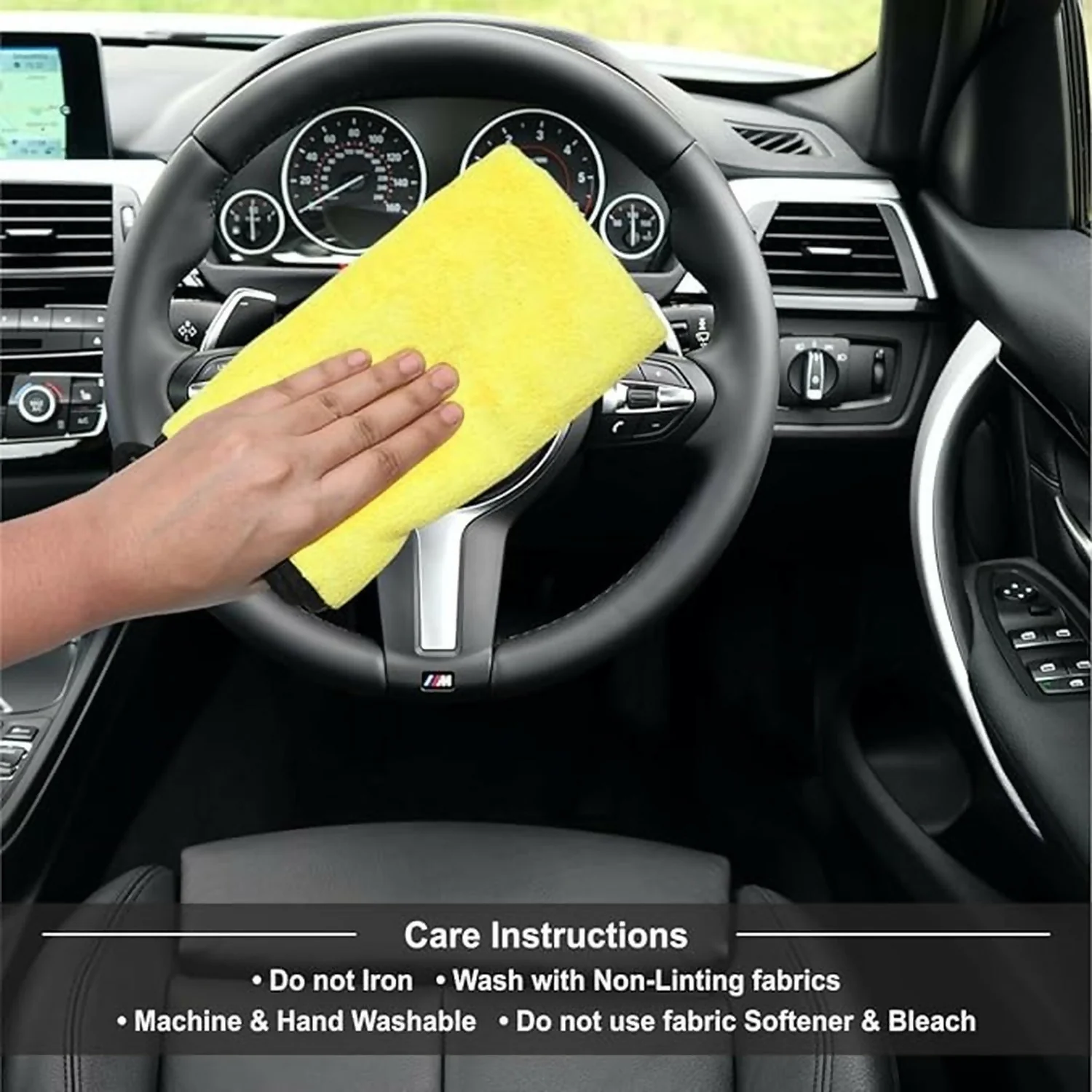 Microfiber Cleaning Cloth Pack Of 3 for Car Care Home Cleaning and Detailing Use - Image 6