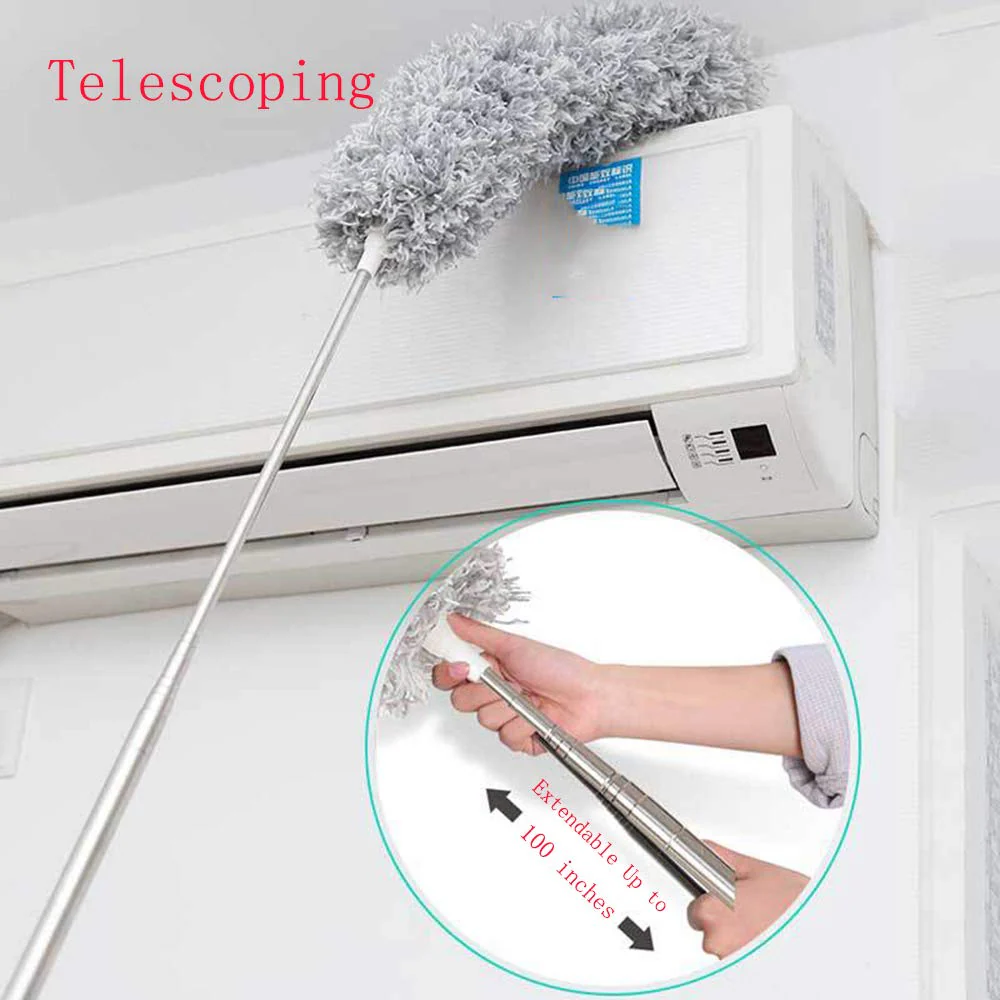 Microfiber Dusters for Cleaning 100 inches Extendable Handle Pole - Image 4