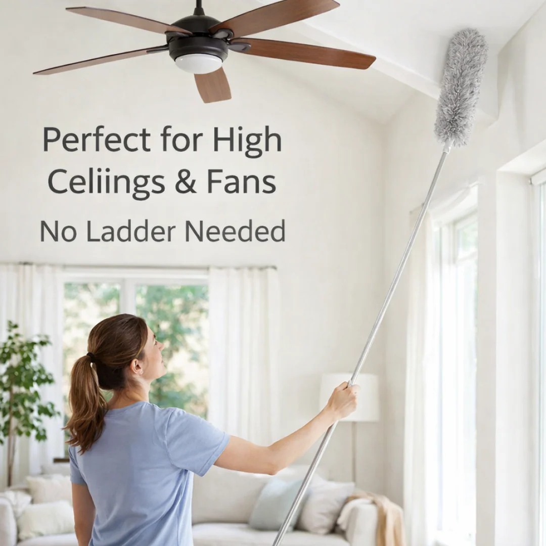 Microfiber Dusters for Cleaning 100 inches Extendable Handle Pole - Image 7