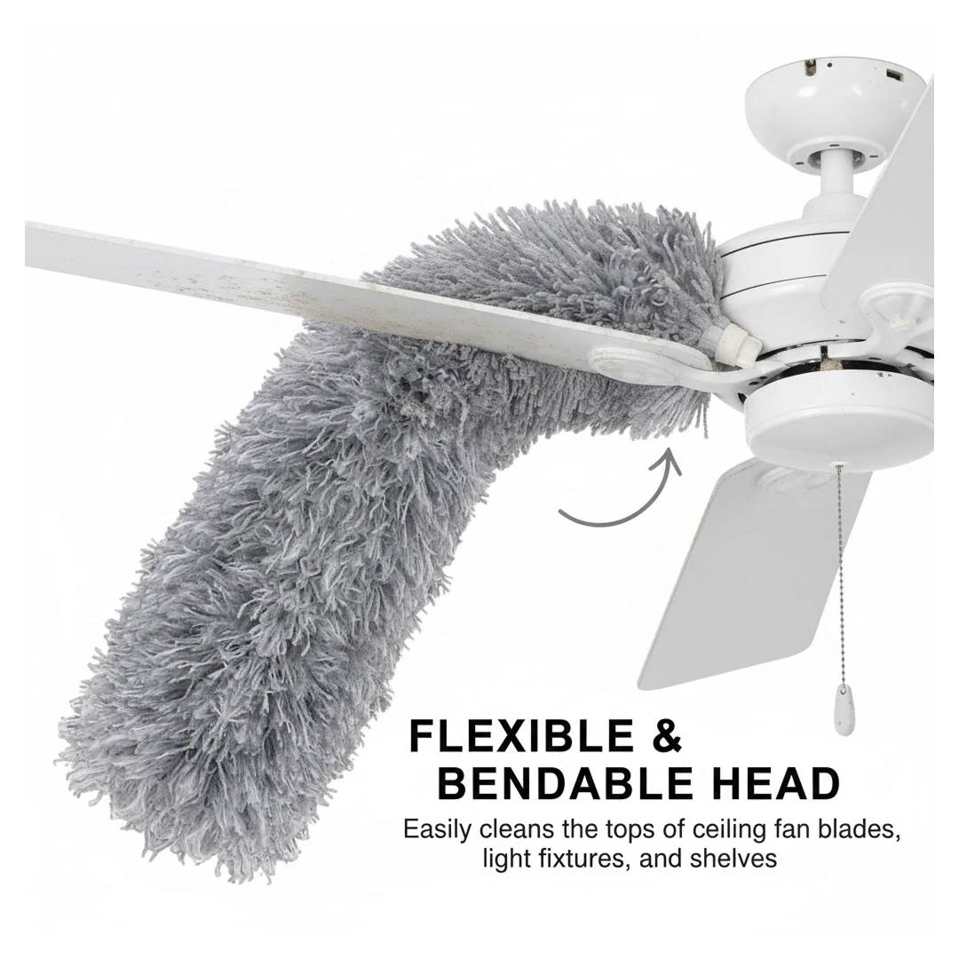 Microfiber Dusters for Cleaning 100 inches Extendable Handle Pole - Image 9