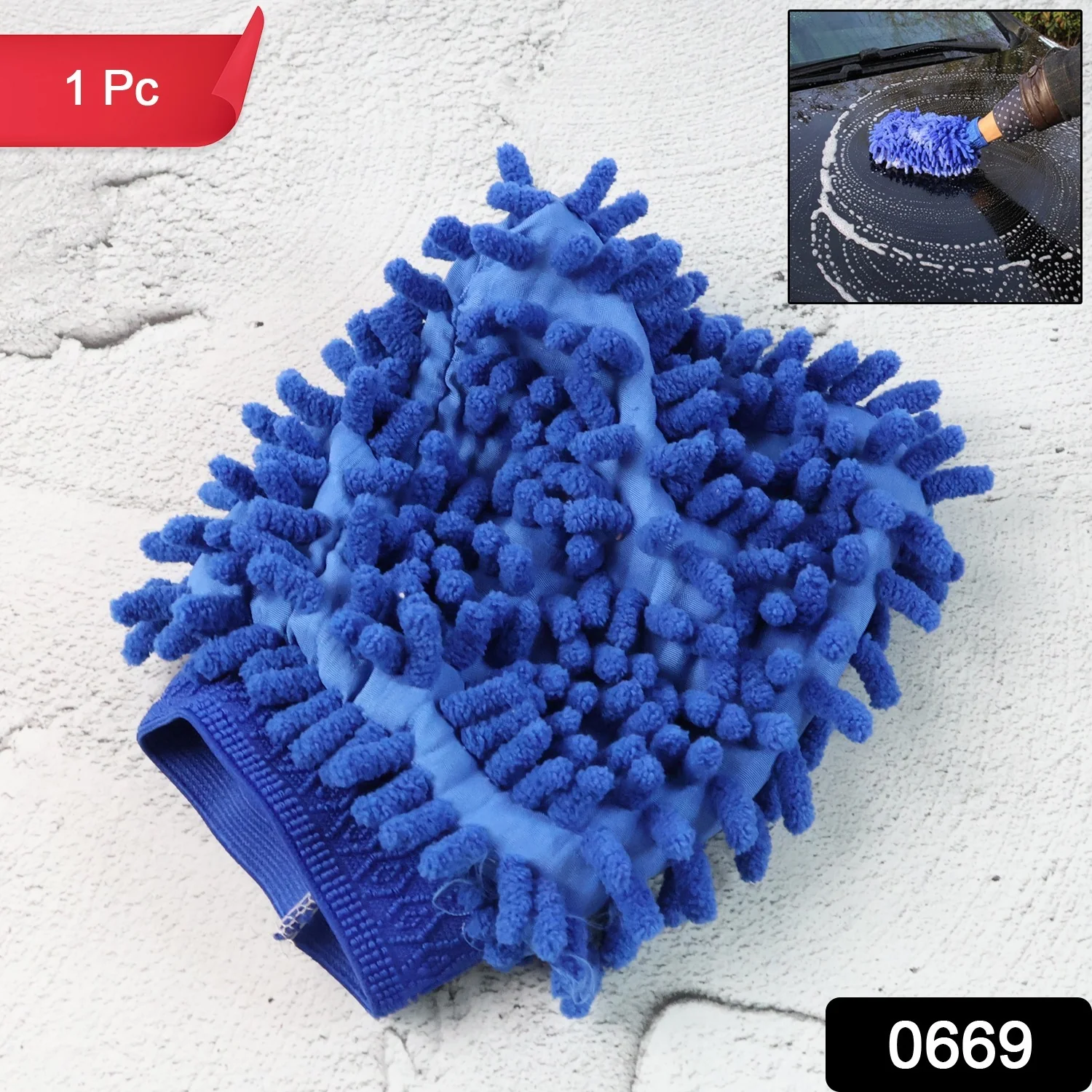 Microfiber Wash Mitt / Multipurpose Cleaning Glove (1 Pc) - Image 2