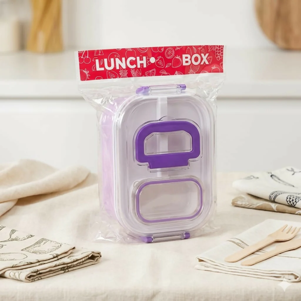 Mighty Lunch Box Leakproof Bento Tiffin with Spoon Fork for Office & School - Image 6