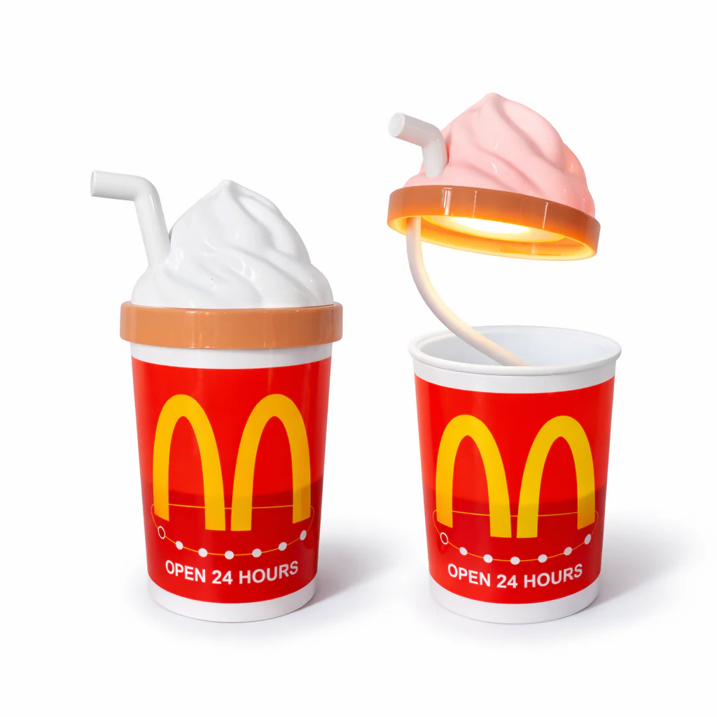Milkshake Style LED Table Lamp with Flexible Neck, Cute Night Light for Kids - Image 3