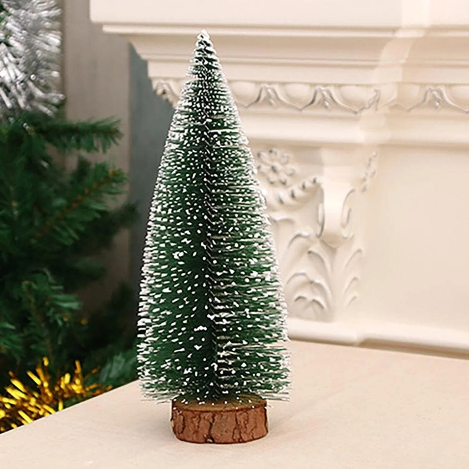 Mini Artificial Christmas Tree with Snow Effect (1 Pc) - Image 4