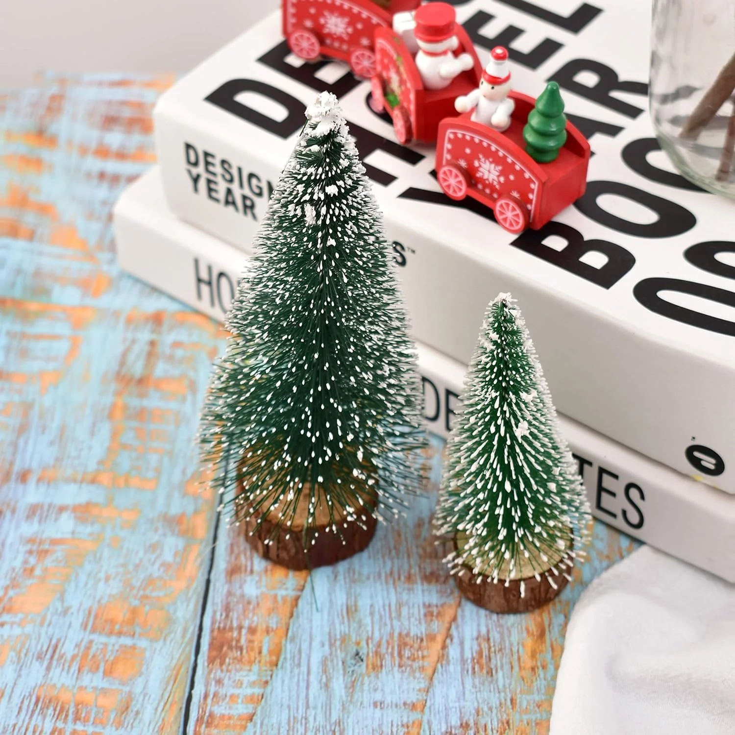 Mini Artificial Christmas Tree with Snow Effect (1 Pc) - Image 8