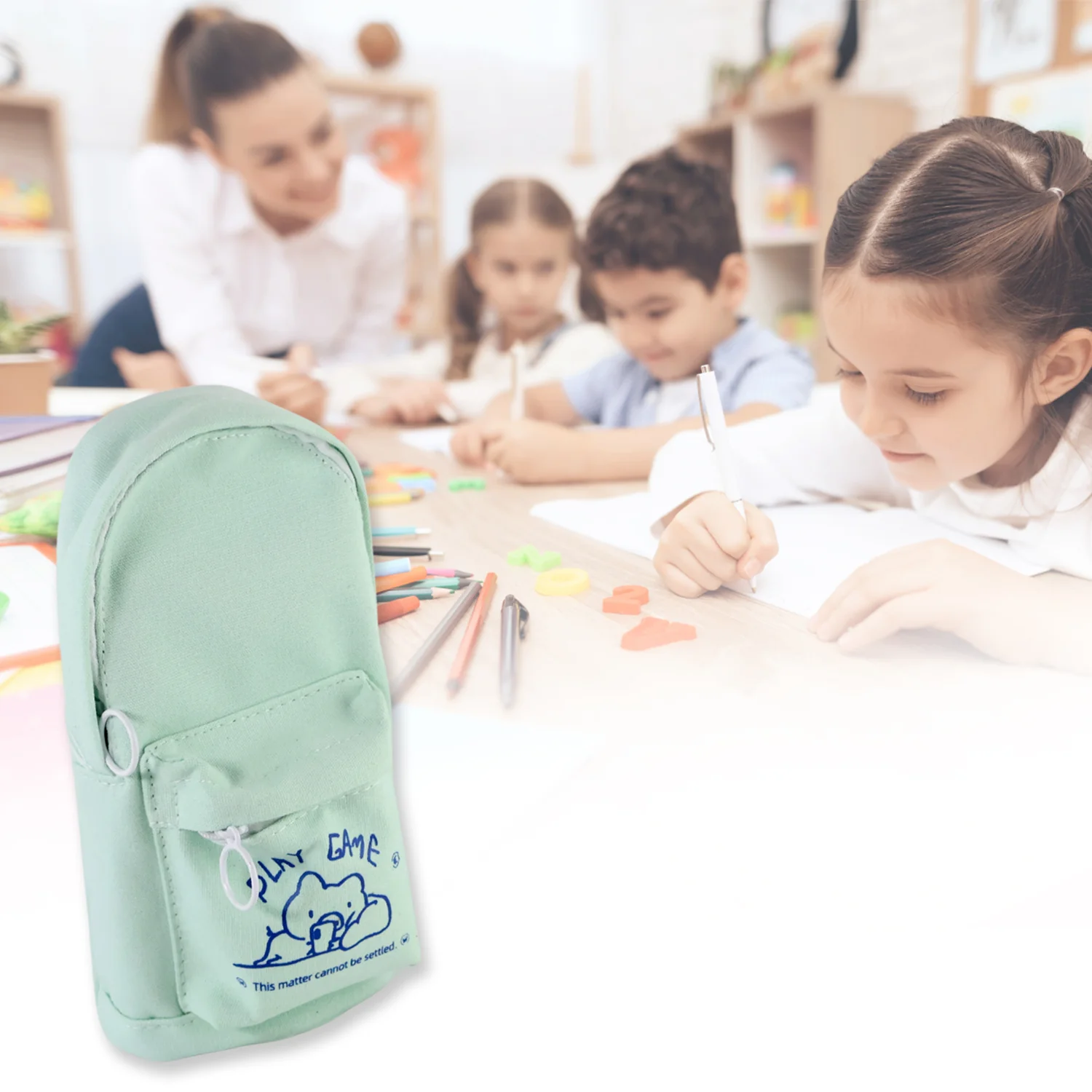 Mini Backpack-Style Pencil Pouch - (1 Pc) - Image 6