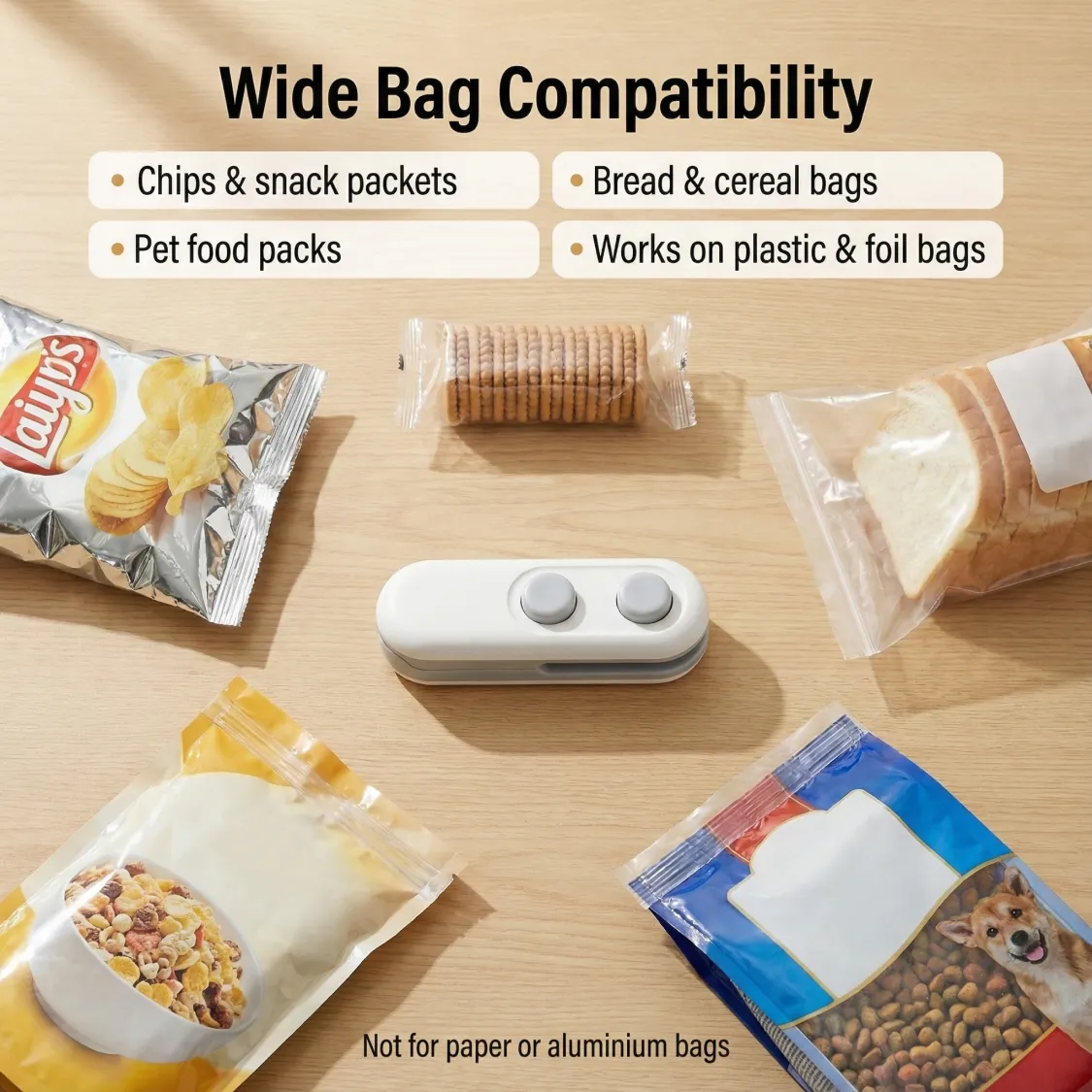 Mini Bag Sealer, 2 in 1 Seal & Cutter Heat Sealers - Image 7