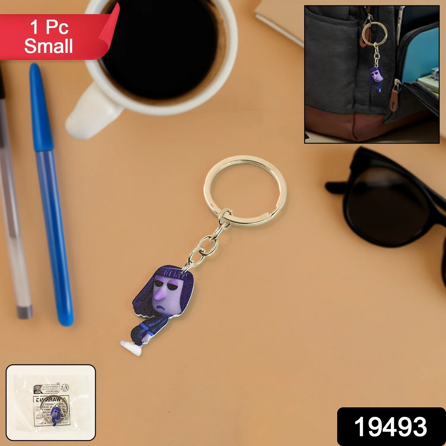 Mini Cartoon Character Keychain (1 Pc) - Image 2