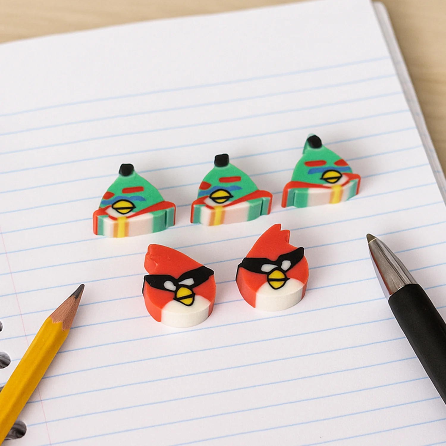 Mini Cartoon Shaped Pencil Erasers - (5 Pc / Set) - Image 7