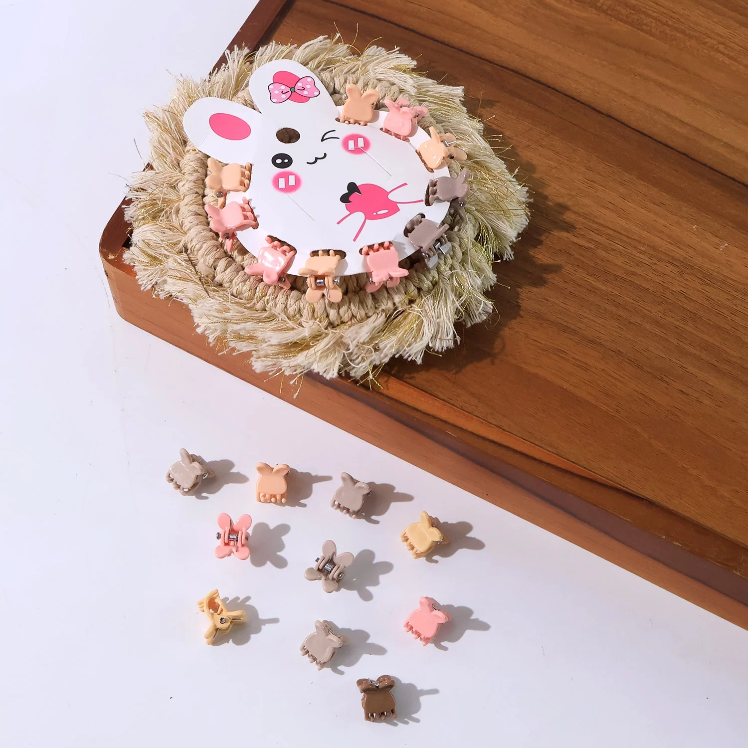 Mini Claw Hair Clips Set for Girls (12 Pkt / 1 Set) - Image 3