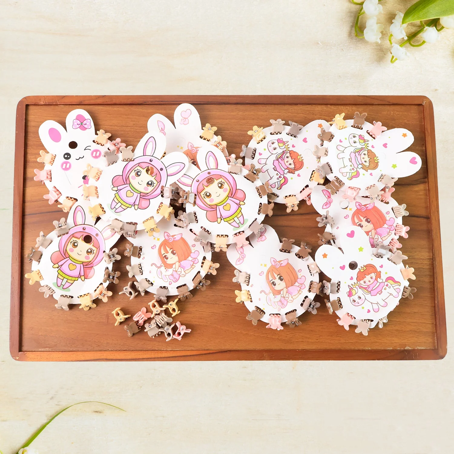 Mini Claw Hair Clips Set for Girls (12 Pkt / 1 Set) - Image 4