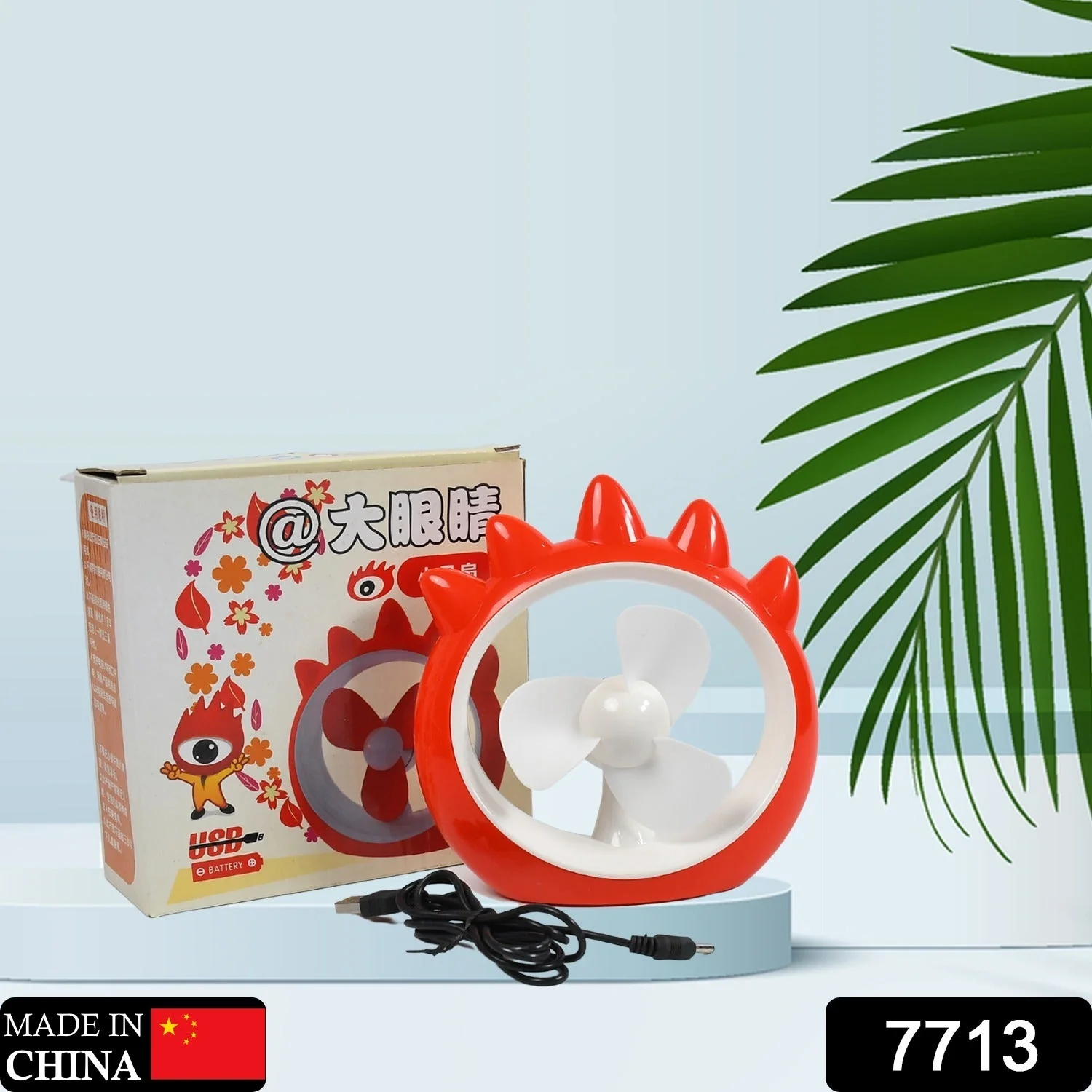 Mini Desktop Fan – USB Rechargeable Cooling Fan for Home, Office & Car - Image 2
