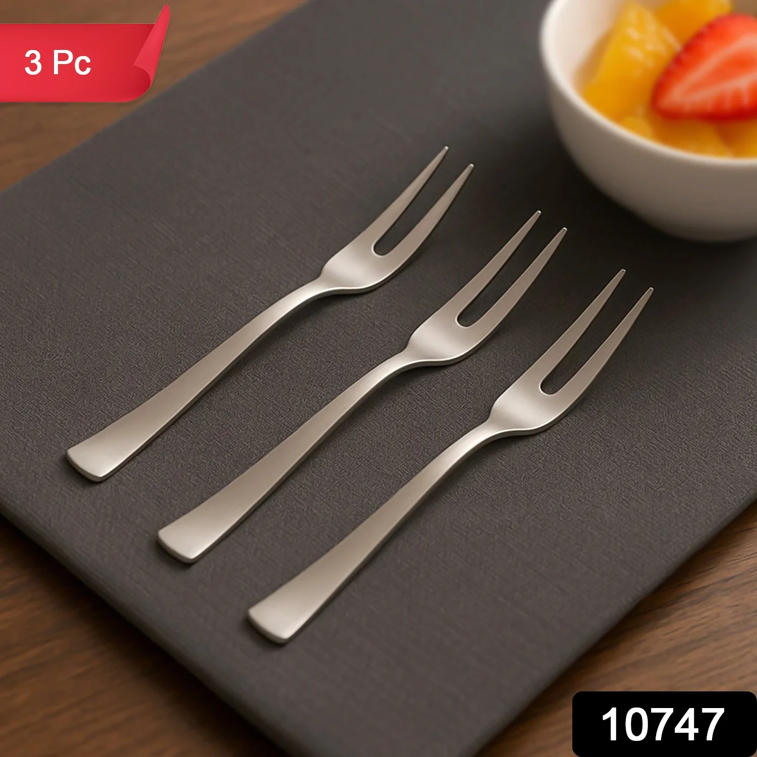 Mini Dessert & Fruit Fork - (3 Pc ) - Image 2